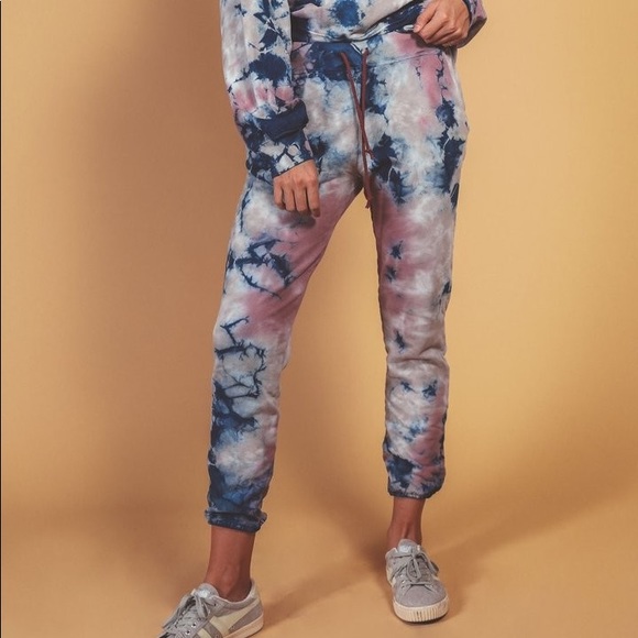 [Daydreamer]Rouge Storm Tie Dye Jogger Sweatpant - Picture 1 of 7